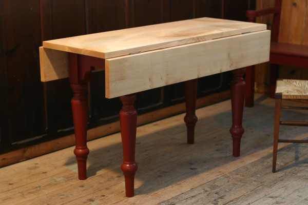 drop leaf table with sycamore top